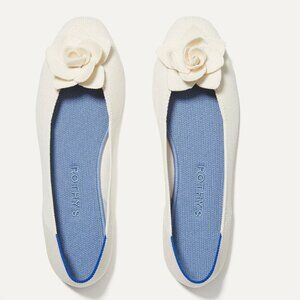 Rothy's The Petal Square Cream/White Flats